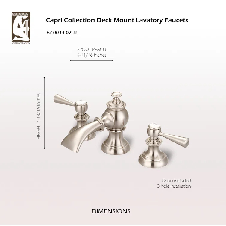 Widespread 2-handle Bathroom Faucet with Drain Assembly