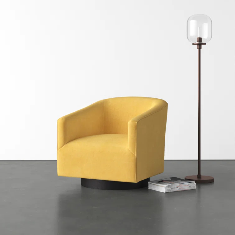 Donovan Upholstered Swivel Barrel Chair