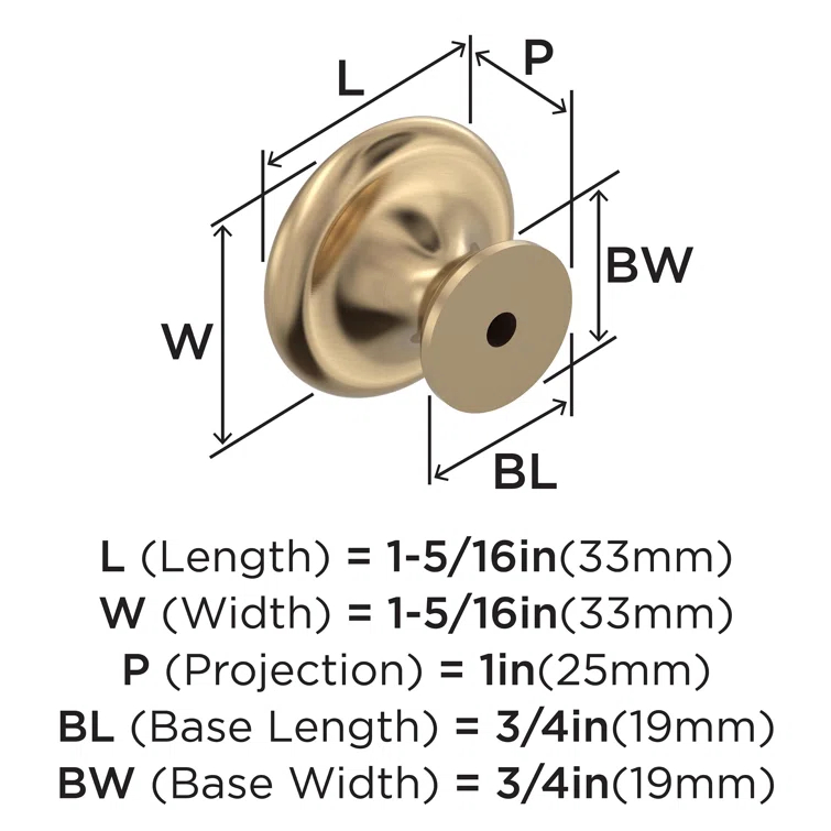 Oversized Inspirations Diameter Mushroom Knob