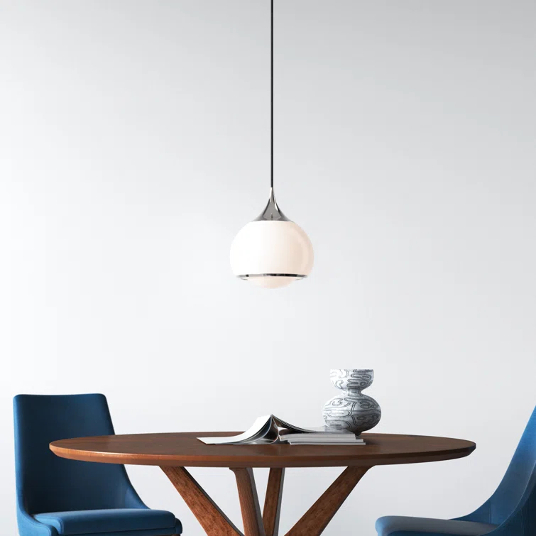 Kegan Single Light Glass Dimmable Pendant