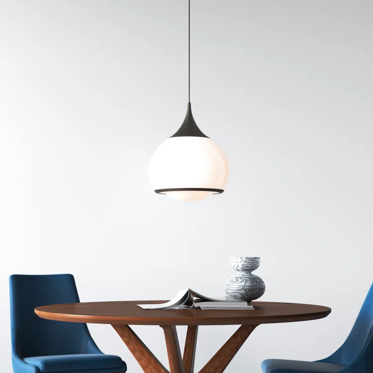 Kegan Single Light Glass Dimmable Pendant
