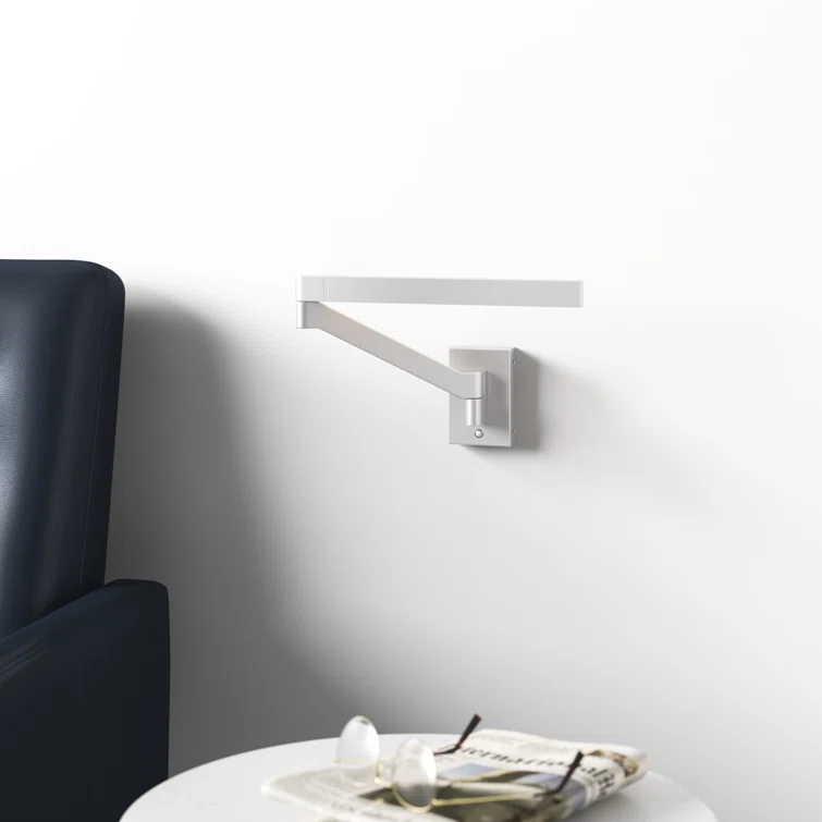 Joziah Single Light Aluminum Dimmable LED Swing Arm Sconce