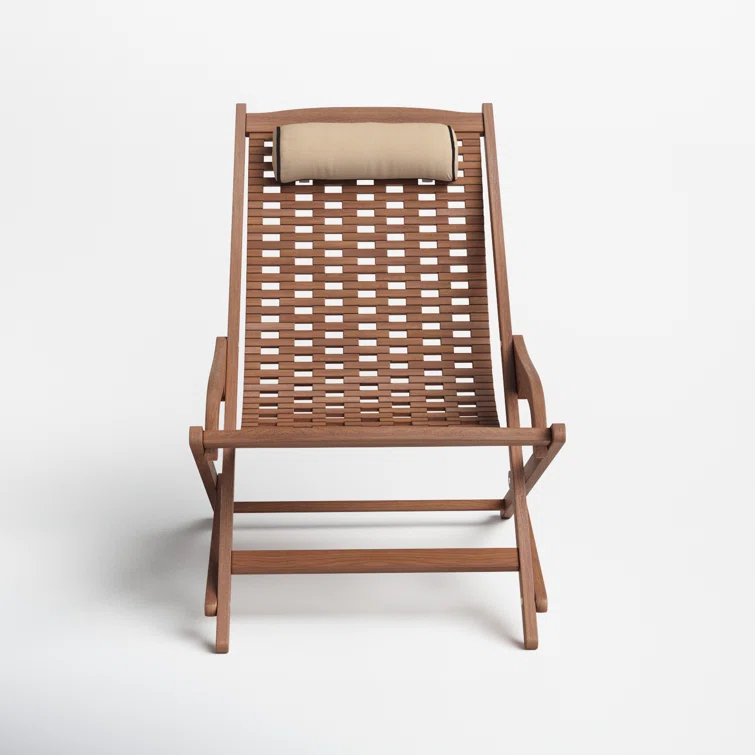 Fleur Eucalyptus Outdoor Lounge Chair with Cushion