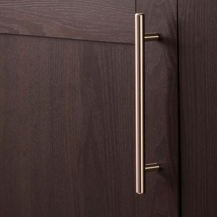 Bar Pull Kitchen Cabinet Handles, Solid Core Drawer Pulls for Cabinet Doors, 6-5/16" (160mm)