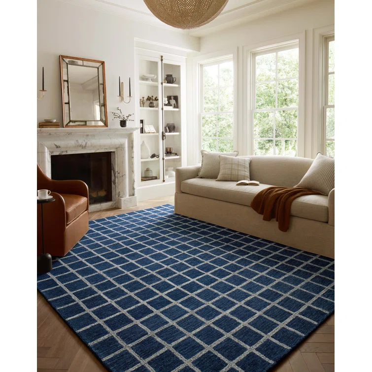 Chris Loves Julia x Loloi Polly Navy / Silver Area Rug