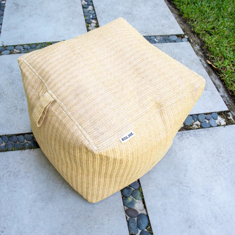 Big Joe Ottoman Weatherproof Bean Bag Footrest, Weather Resistant UV