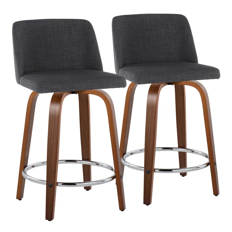 Swivel Upholstered Counter Stool