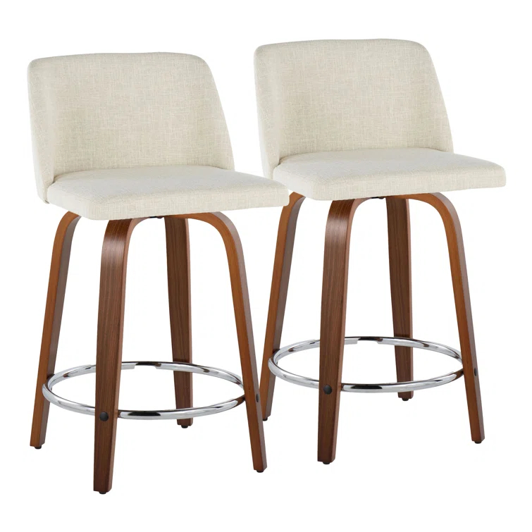 Swivel Upholstered Counter Stool