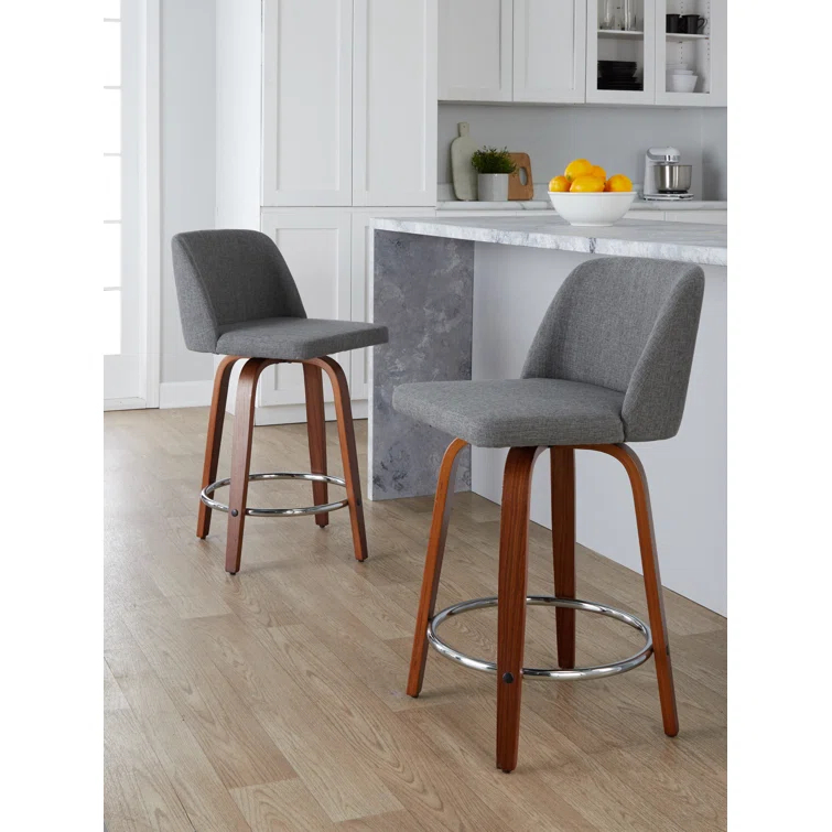 Swivel Upholstered Counter Stool