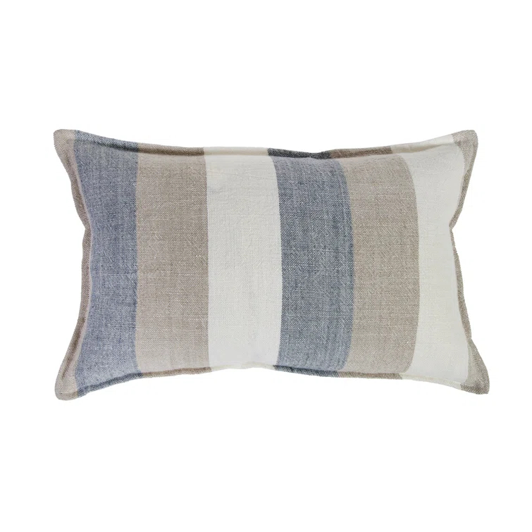 Monterey Striped Linen Throw Pillow