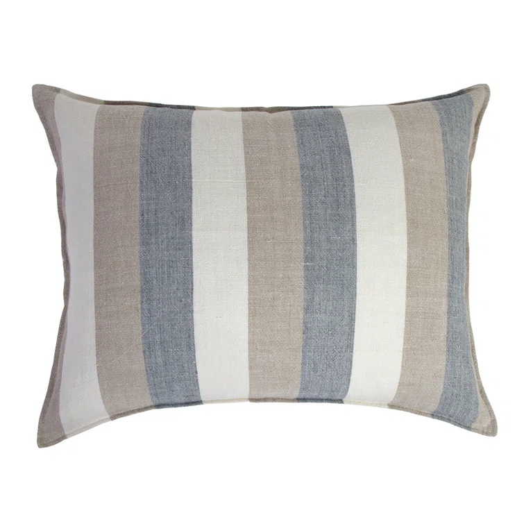 Monterey Striped Linen Throw Pillow