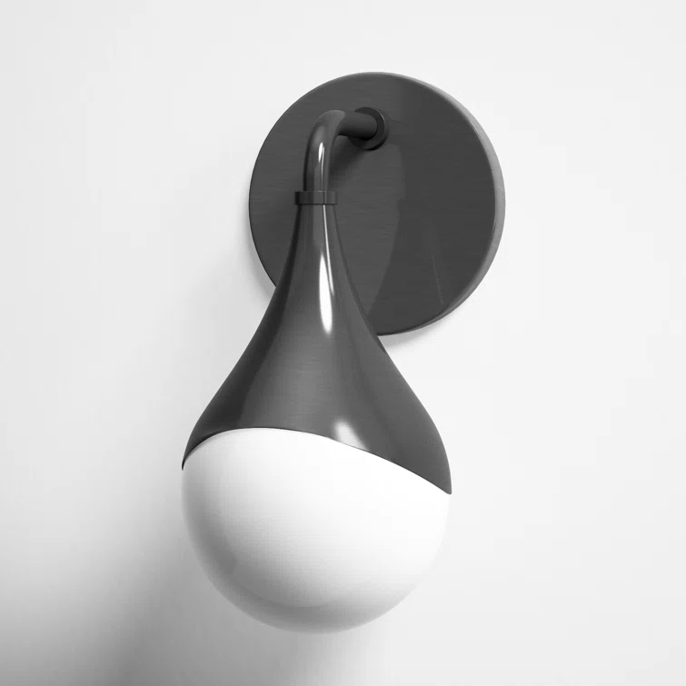Algiers Single Frosted Dimmable Bath Sconce