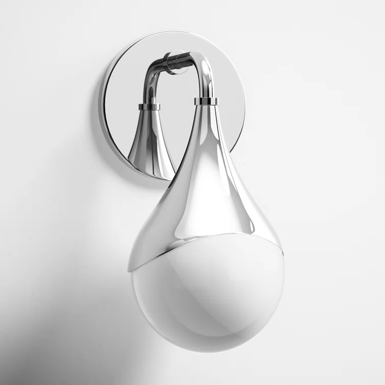 Algiers Single Frosted Dimmable Bath Sconce