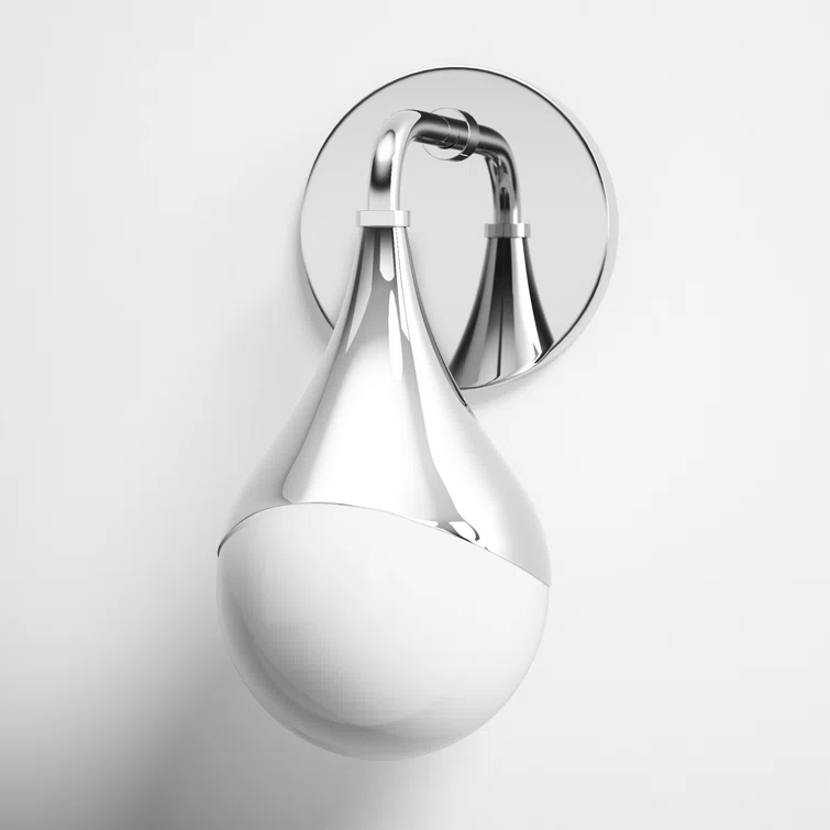 Algiers Single Frosted Dimmable Bath Sconce