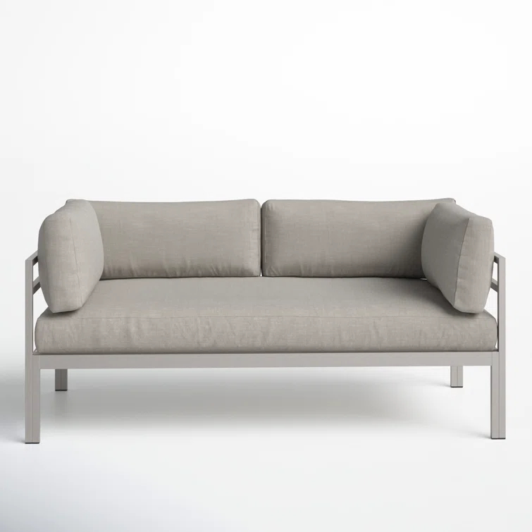 Ramsey 65'' Powder Coated Aluminum Outdoor Sofa
