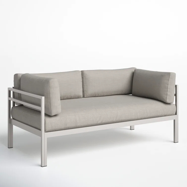 Ramsey 65'' Powder Coated Aluminum Outdoor Sofa