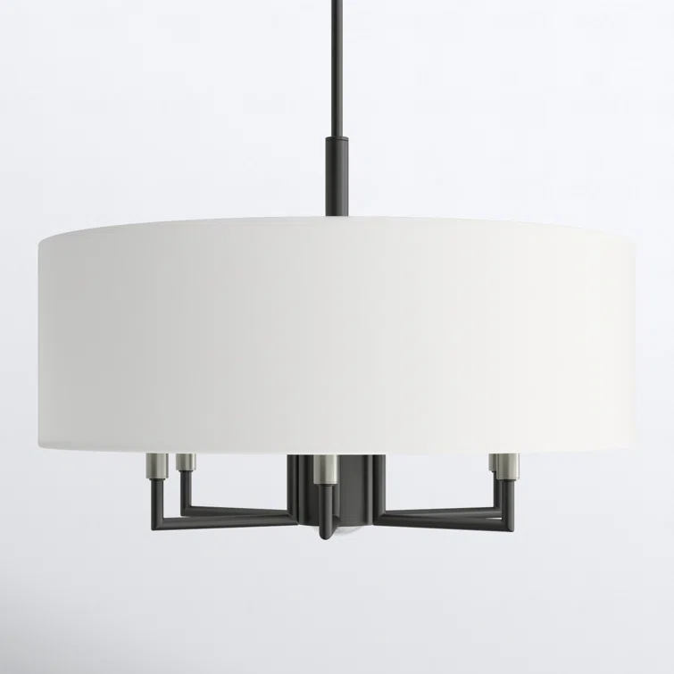 Moonlighter 7 Light Metal Dimmable Drum Chandelier