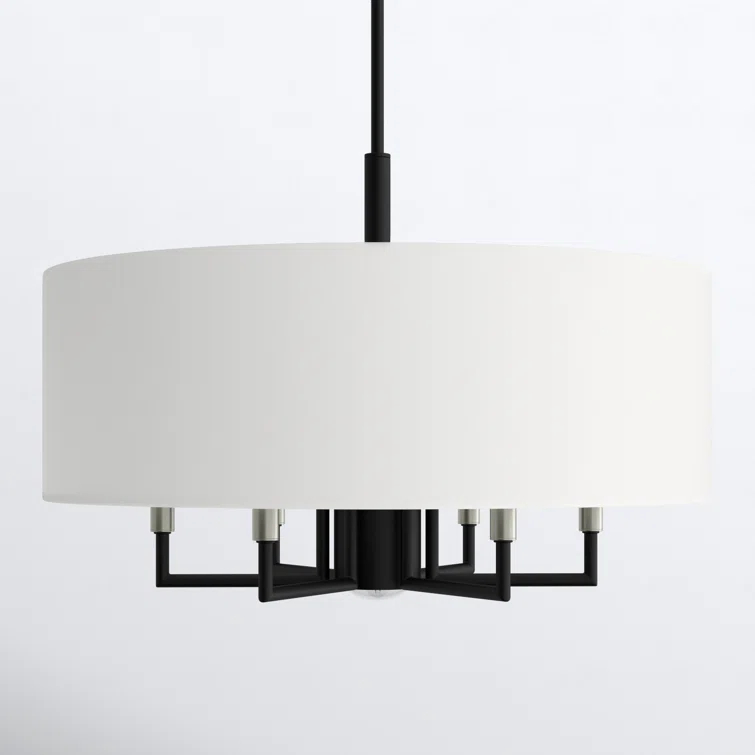 Moonlighter 7 Light Metal Dimmable Drum Chandelier