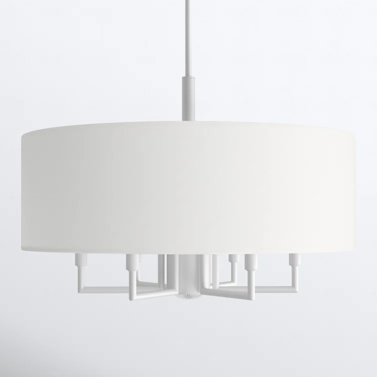 Moonlighter 7 Light Metal Dimmable Drum Chandelier