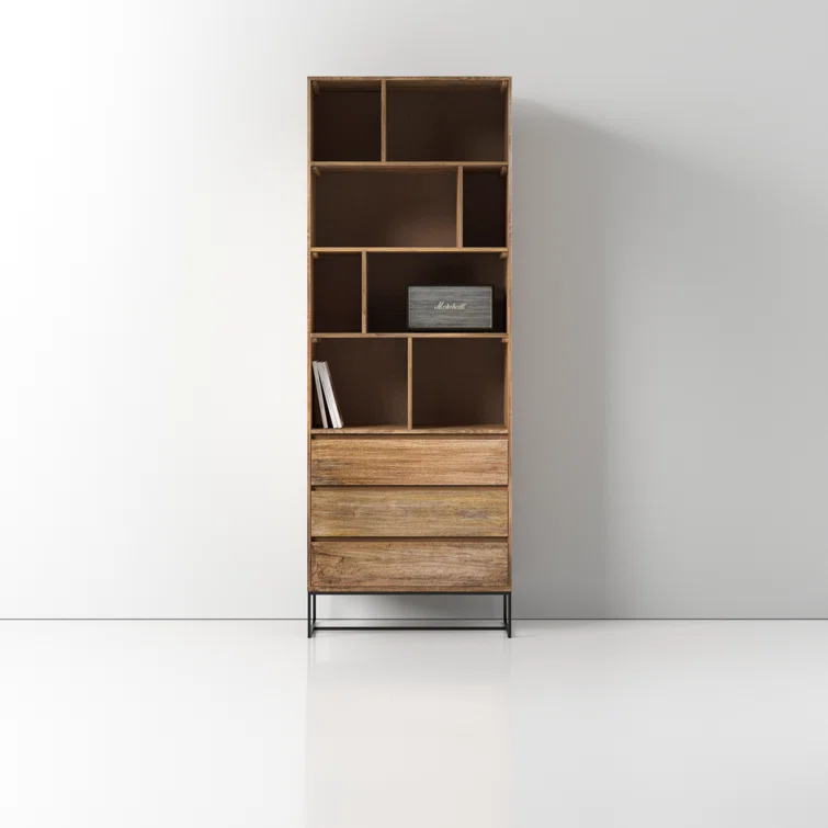 Ascent 86.5" H x 31.5" W Iron Standard Bookcase