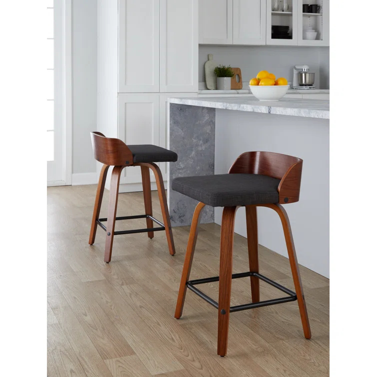 Swivel Upholstered Counter Stool
