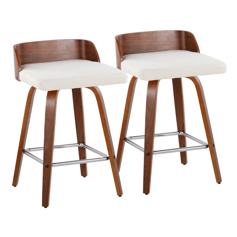 Swivel Upholstered Counter Stool