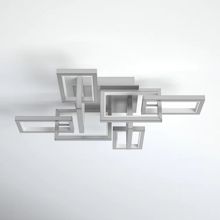 Sataria 8 - Light 29.25" Unique/Statement Geometric LED Flush Mount