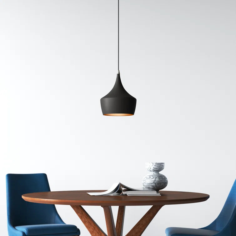Schultz Single Light Metal Dimmable Pendant