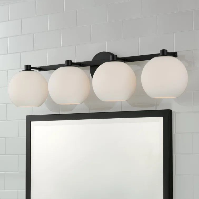 Ansley 4 Light Frosted Dimmable Vanity Light