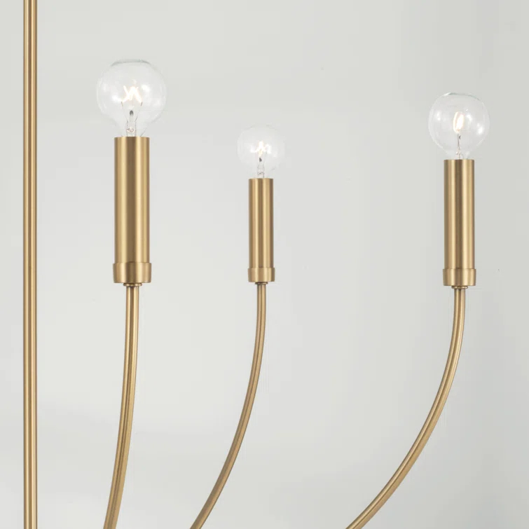 Ansley 6 Light Metal Dimmable Chandelier