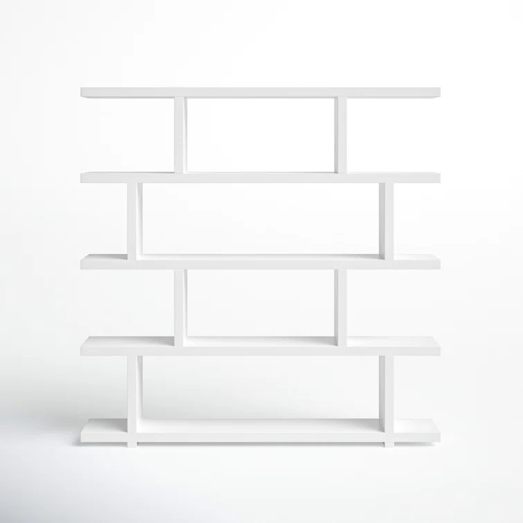 Modern Staggered Bookshelf (63")