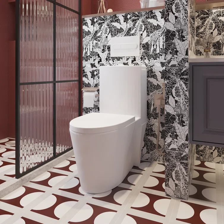 Momei 1.6 GPF Dual-Flush Toilet Modern Elongated One-Piece Toilet (Seat Included)