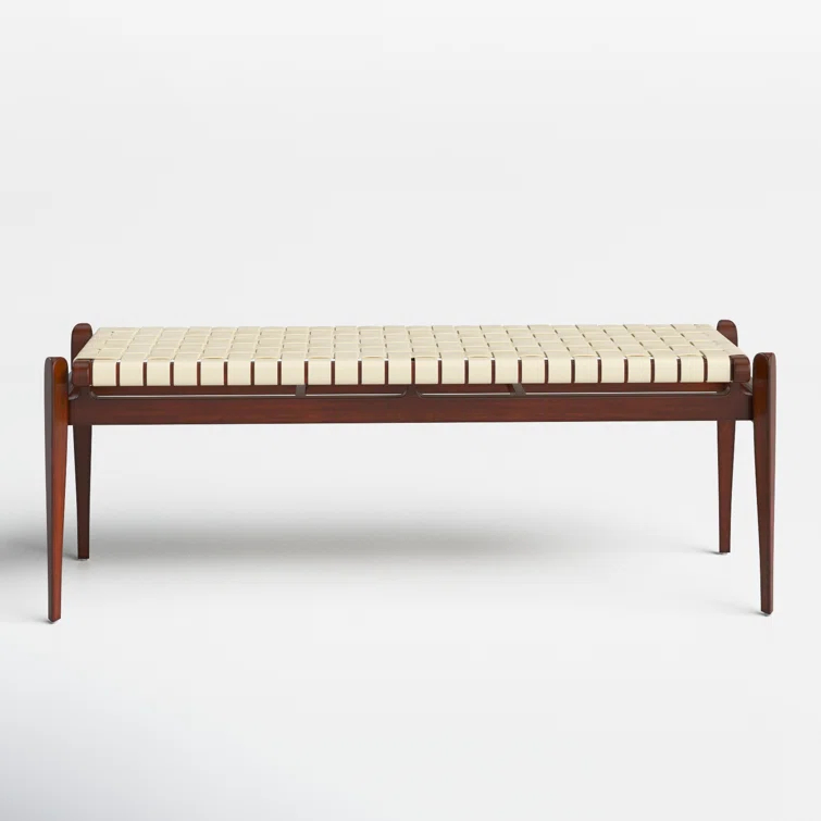 Kenan Genuine Leather Bench
