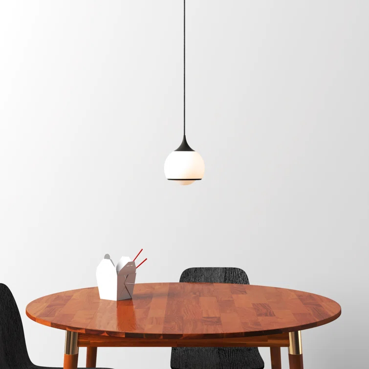 Kegan Single Light Glass Dimmable Pendant