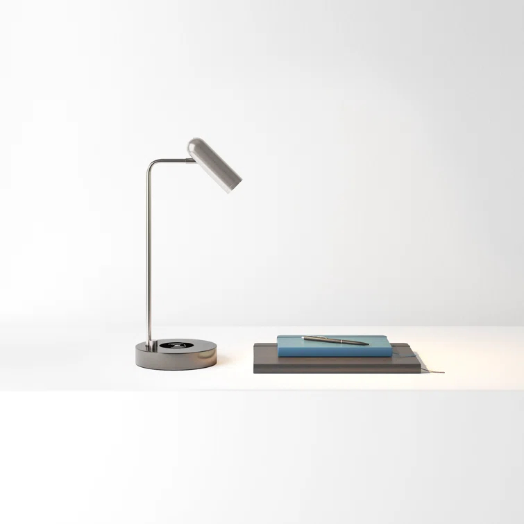 Avon 17" Desk Lamp With USB And Wireless Charging