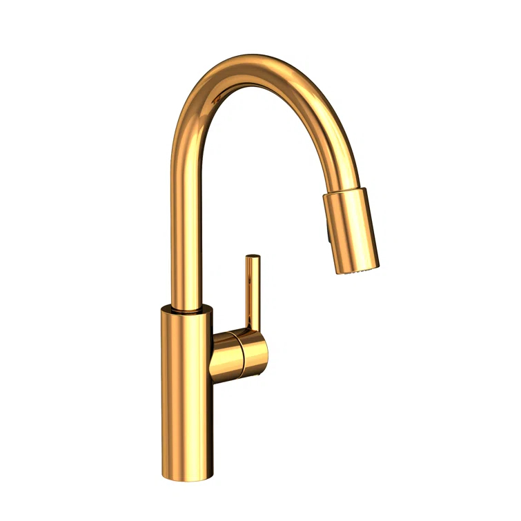 East Linear Pull Down Single Handle Kitchen Faucet
