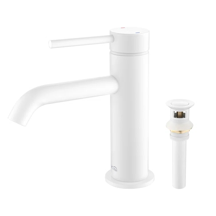 Circular Single-Hole Single-handle Bathroom Faucet