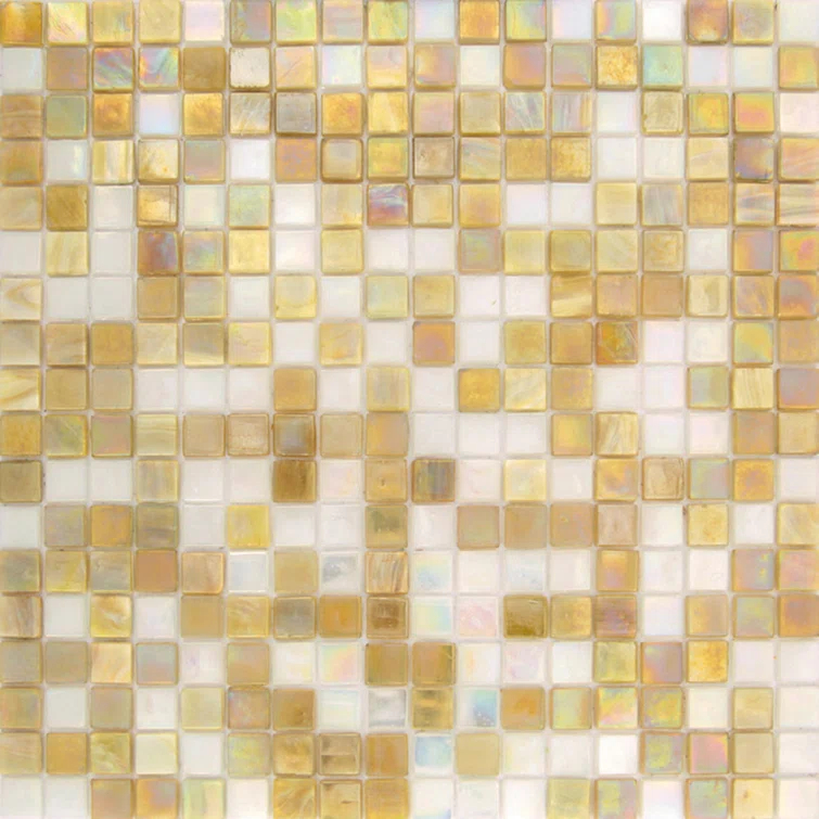 Mingles 0.6" x 0.6" Glass Mosaic Grid Wall & Floor Tile