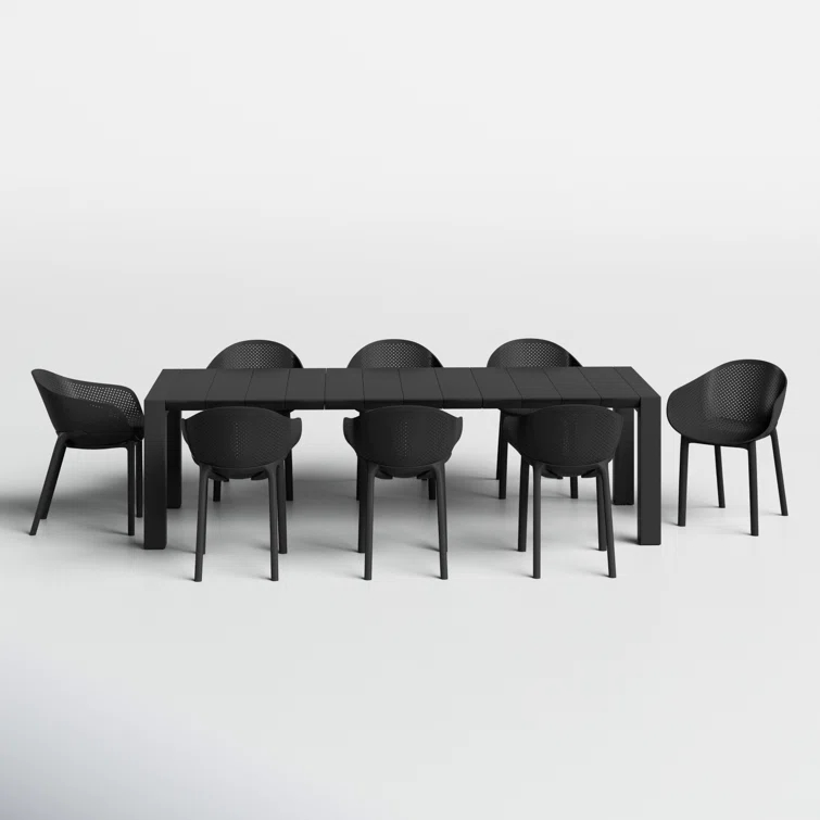 Farrah 102'' Rectangular 8 - Person Outdoor Dining Set