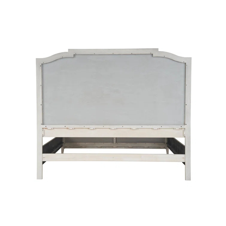 Universal Coalesce Oak Wood Framed Linen Upholstered Queen Panel Bed