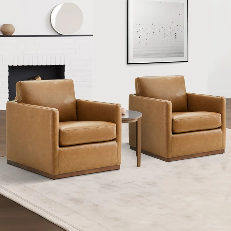 Benten Upholstered Swivel Armchair
