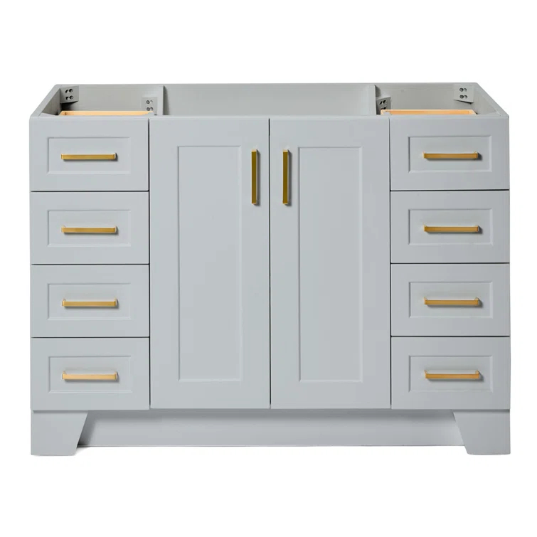 Ariel Q048s-Bc Taylor 48" Free Standing Hardwood Single Vanity Cabinet Only - Grey
