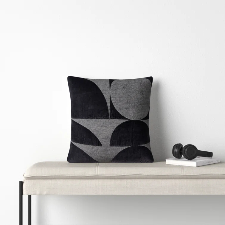 Joshelin Embroidered Cotton Throw Pillow
