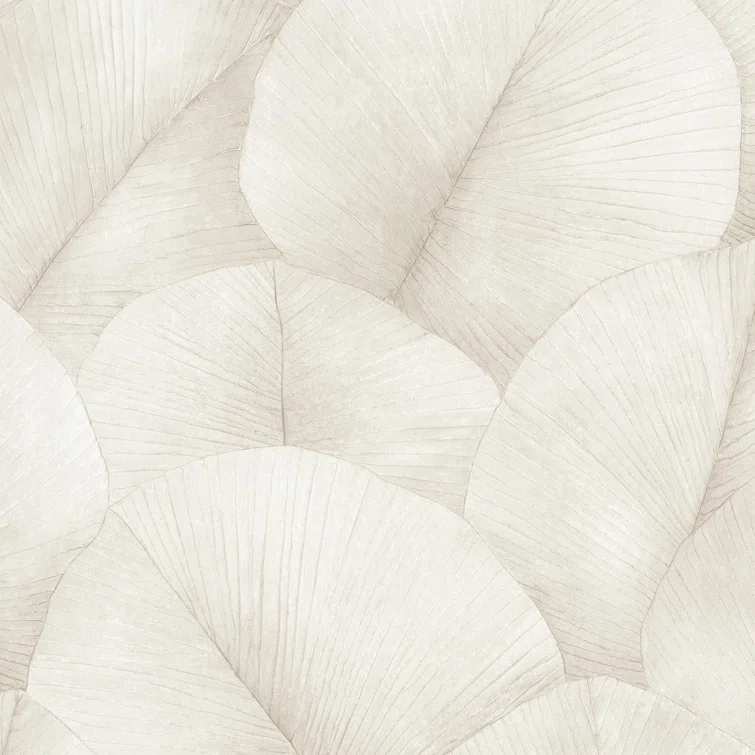 Kumano 3D Embossed Palm Leaf Wallpaper Roll