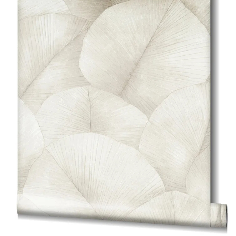 Kumano 3D Embossed Palm Leaf Wallpaper Roll