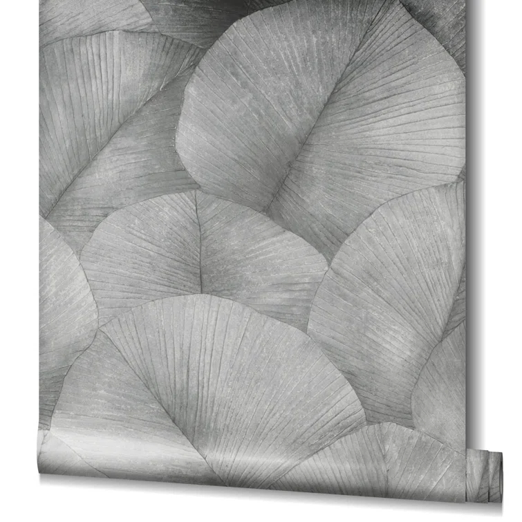 Kumano 3D Embossed Palm Leaf Wallpaper Roll