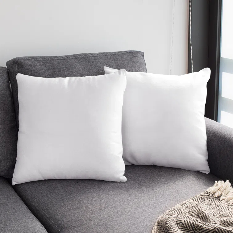 Throw Pillow Insert Down Feather Filled (Set of 2)