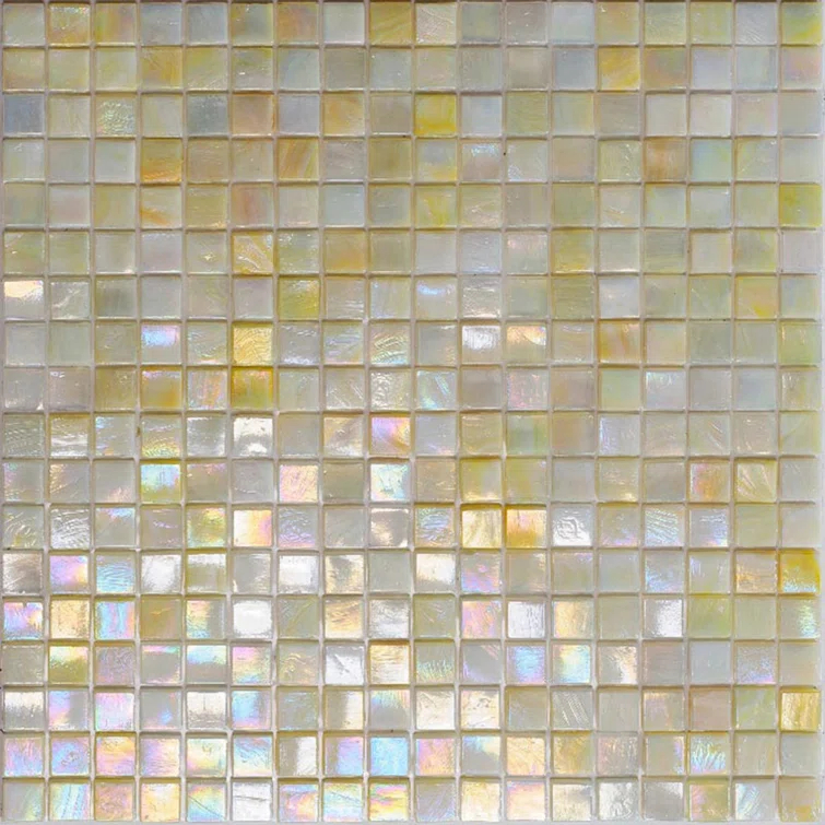 Skosh 0.6" x 0.6" Glass Grid Mosaic Wall & Floor Tile