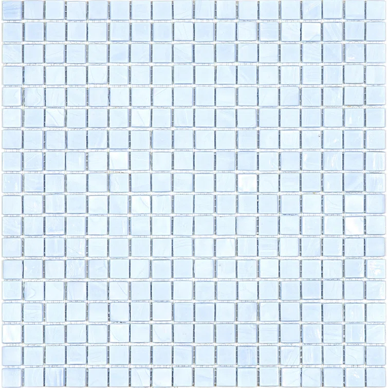 Skosh 0.6" x 0.6" Glass Grid Mosaic Wall & Floor Tile