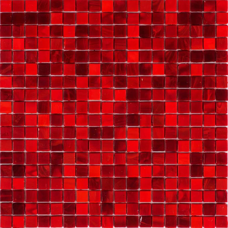 Skosh 0.6" x 0.6" Glass Grid Mosaic Wall & Floor Tile